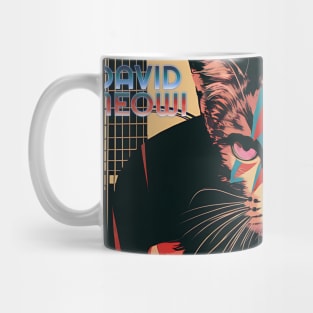 David Meowi Retro Cat Art Tribute Coffee Mug Mug